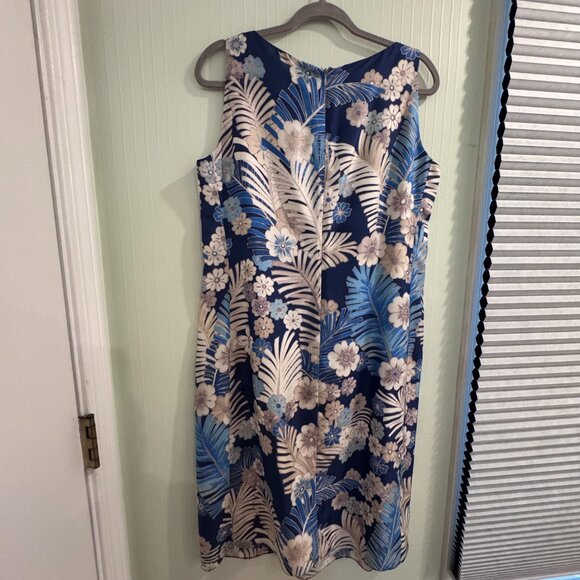 💙 Armani Collezioni Blue Floral Silk Dress | Size 14 | Made in Italy | - Picture 2 of 7